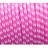 dubbel kleurig gevlochten koord roze/wit